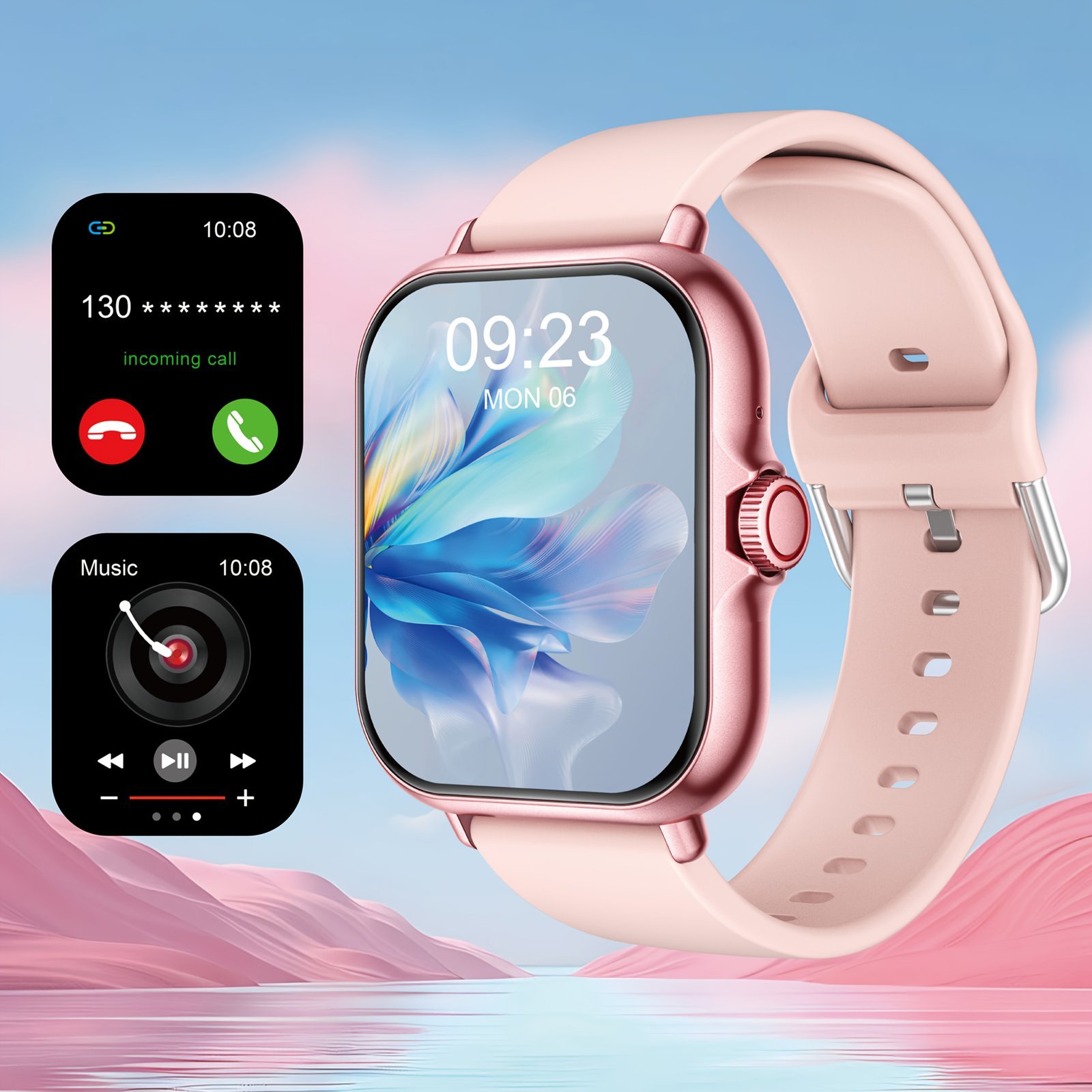 product-fancy-ab65f4b7-43d6-4970-93c3-e35422a956d8.jpg Multifunctional Sports Smart Watch, 1.83-Inch Full Touch Screen Wireless Calling And Messages, Fitness Tracking Smart Watch With Multiple Sports Modes, Compatible With For Iphone And Android Phones, Smart Watch Suitable For Women And Men Friends, Birthday Gift - Image 1