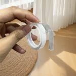 1 Roll Transparent Double Sided Nano Tape, Waterproof Wall Stickers, Reusable Heat Resistant, Bathroom Home Decoration Tapes Nano Double Sided Tape, Heavy Duty Transparent Adhesive Strips, Strong Sticky Multipurpose Reusable Waterproof Mounting Tape - Image 3