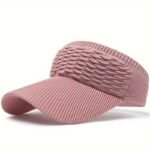 1Pc Women'S Water Ripple Visor Hat - Breathable Elastic Cap For Outdoor Sports, All-Season Wear, Hand Wash Only, Sun Visor Hat, Sports Headwear, Casual Headwear, Flexible Headgear - Image 6
