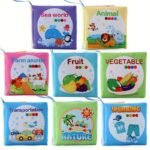 8 & 5 & 3 Soft Cloth Baby Book Sets Cognitive Cloth Books Fruit Animal Educational Toys, Early Education Cloth Books Are Tear-Resistant And Washable Cloth Books With Vivid Fruit, Animal And Ocean Themes Promote Early Learning And Cognitive Development Perfect Christmas Birthday Gifts, Halloween Thanksgiving Easter Gifts - Image 12