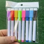 8-Pack Dustless Dry Erase Markers For Whiteboards - Non-Toxic, Quick Dry, Fade Resistant, Multi-Surface Writing Tools For Ages 14+