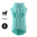 1Pc Cozy Knit Cat & Dog Sweater - Soft Acrylic Pullover For Small To Medium Pets, Winter & Fall Warmth, 7 Color Options, Machine Washable - Image 15