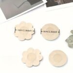 10/20Pcs Disposable Non- Chest Patches - Ultra-Thin Transparent Breathable Anti-Glare & Anti-Peeping Wedding Dress Covers With Floral & Round Cutouts For Bridal Wedding Day Confidence, Bride Accessories - Image 6