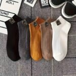 5-Pair Women'S Everyday Crew Socks - Soft Low-Cut Ankle Socks, Non-Slip Cushioned Sole, Everyday & Formal Wear - Multi-Color Pack (Black/White/Brown/Beige/) - Hand Wash Only, Versatile Footwear, Classic Style, Durable Stitching, Daily Essentials
