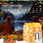 1Pc Usb-Powered Christmas Tree & Fairy Lights, 8 Modes, Remote Control, Ip44 Rating - Ideal For Home, Wedding, Party, Birthday, Halloween Decorations, Festive Room Accent|Festive Room Accent|Durable Led Lights, Christmas Decorations - Image 12