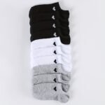 6/10 Pairs Unisex Ankle Socks With Heart Accents - Soft Breathable Moisture-Wicking No-Show Boat Socks For Men & Women, Assorted Colors, All-Season Casual Athletic Office Wear, Machine Washable