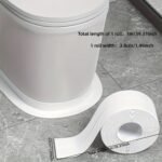 Easy-Install Waterproof Sealing Strip - Self-Adhesive White Pvc, Perfect For Showers, Sinks, Kitchens & Bathtubs - Home & Commercial Use - Image 3
