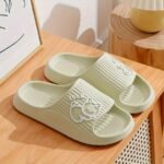 Unisex Cute Cartoon Decor Pillow Slides, Lightweight Soft Sole Home Bathroom Slides, Non-Slip Eva Summer Beach Shoes - Image 7