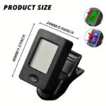 Clip On Guitar Tuner Electronic Clip On Tuner For Most String Instruments Easy Reading Accurate Tuning Tuner Clip For Guitar Green When The Tone Is Accurate, Blue When It Is Inaccurate - Image 4
