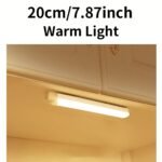Motion Sensor Light, Cabinet Wardrobe Light, Wireless Led Night Light, Stair Backlight, Rechargeable, Suitable For Rooms, Kitchens, Closets, Stairs, Bathrooms And Hallways - Wall Mount, Tabletop, Ceiling, Pole Mount, Touch Switch, Indoor Use, Charging, Polished Surface, Led Lights, ?36V Operating Voltage, Lithium Polymer Rechargeable Battery, No Laser, No Electronic Components Or Motherboard, Pc Lamp Body - Image 5