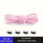 1 Pair Spandex Elastic Semicircle Shoelaces, No-Tie Quick Laces For Sneakers And Shoes - Image 15