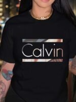 1Pc Stylish Letter Print Women'S Casual Sport Black Dark Grey White Apricot Brick Red Matcha Round Neck Pullover T-Shirt Polyester Spandex Comfortable Short Sleeve Top