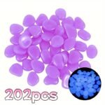 202Pcs/Bag Plastic Gardening Landscape Pebbles, Colorful, Mini, Reusable, For Garden, Wedding, Party, Festival, Aquarium, Outdoor Landscape, Pottery - Image 5