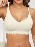 Plus Size, Seamless, No Underwire, Comfortable Fit, High Elasticity