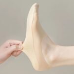 5 Pairs Of Ice Sliky Fiber Fabric Toeless Boat Socks For Women, Summer Short Socks In Solid Colors, Invisible Thin Socks - Image 7