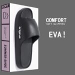 Of Lightweight Eva Slides For Women - Summer Home & Couple Use, Non-Slip, Odor-Resistant, Open-Toe Design, Flat Heel, Soft Cushioned Insole, Durable Sole, Easy To Clean, Casual Home Slippers|Open Toe Slippers|Eva Upper Material - Image 9