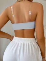 Seamless Strapless Bandeau Bra With Removable Pads, Wireless Support, Smooth Nylon Fabric - Image 10