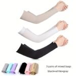1 Pair/2 Pairs/3 Pairs Of Unisex Nylon Protective Ice Sleeves, Suitable For Wrists And Arms. Ideal For Outdoor Activities, Driving, Cycling, Running, Fishing, And Sports Like Baseball - Image 13
