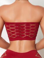 Hollow Mesh Tube Bra, Sexy & Breathable Wireless Bandeau Bra, Women'S Lingerie & Underwear - Image 7