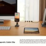 2/4/6Pcs Pp Magnetic Cable Clips: Adjustable, Non-Slip Cable Organizer, Charging Cable Storage Clip, For Neat Office Desk, Car And Home Wiring Fixing Storage Practical Gadget - Image 2