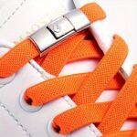1 Pair Easy-Install Elastic Flat Shoelaces With Metal Buckles - No-Tie, Lightweight & Durable Polyester Blend - Ideal For Sneakers, Hiking & Casual Shoes - Handwashable, Shoe Accessories