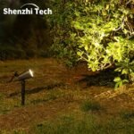 Shenzhi Tech Solar Spot Lights Outdoor, Adjustable Auto On/Off Flag Pole Lights, Landscape Led Lighting Ground Light For Garden Pool Tree Pond And Yard