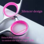 Professional Pet Grooming Scissors Set - Pink Curved Tooth Clippers For Dogs, Stainless Steel Blades, Ergonomic Handles, Ideal For Teddy Dogs And Self-Grooming, Dog Grooming Essentials|Ergonomic Design|Durable Construction, Dog Grooming Supplies - Image 10