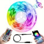 Cycg Smart Rgb Led Strip Lights With Music Sync & App/Remote Control, - Rgb Color Changing Lights With Dimmer, 1M/3M/5M/10M/20M/50M Lengths For Home, Party, Bedroom, Rgb Strip For Smart Device Control (Compatible With Smart - Image 3