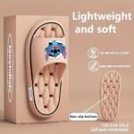 Disney Stitch Women'S Soft Eva Slip-On Slippers - Non-Slip Ventilated Shower Design, All-Season Indoor/Outdoor House Shoes With Cute Cartoon Pattern, Black & Pink Options, Hand Washable, Indoor Footwear, Slipon Style, Durable Footwear - Image 6