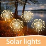 Solar Garden Lights - 8 Modes, Automatic Day/Night Switch, Ip65, Ideal For Path, Courtyard, Villa Decor, Outdoor Lighting|Decorative Pathway Lights|Solar Powered Lights