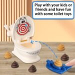Poop Shooting - Fun Family Game - Fast Crazy Poop Shooting Game For Youngsters - Includes 1 Toilet, 2 Quick Launchers, 6 Soft Plastic Toy Poops, Suitable For 3 4 5 6 7 8 9 Years Old Boys And Girls Toy Gift - Image 6