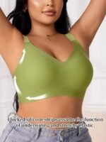 Plus Size Seamless Backless Bra - No Underwire & Ultra Soft Comfort, High Elasticity Removable Pads, Minimalist Design For Everyday Casual & Formal Wear, Strapless Bra, Formal Attire Support, Backless Lingerie, Smooth Texture Fabric, Comfortable Support, Sleek Silhouette, Lightweight Construction, Women'S Undergarments - Image 7