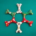 1Pc Pet Plush Toy Christmas Bone Birthday Bone Cat Dog Wear-Resistant Chew Toy Sound Toy Christmas Birthday Party Toy Healthy Play - Image 6