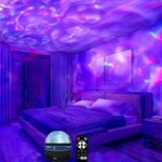Aurora Wave Led Projector - 2-In-1 Northern Lights & Ocean Wave Night Lamp With Remote, 14 Vibrant Effects, Powered Via Supplied Cable, Ideal For Bedroom, Game Room, Home Theater Decor, Ambiance Lighting & Relaxation - Image 3