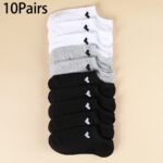 6/10 Pairs Unisex Ankle Socks With Heart Accents - Soft Breathable Moisture-Wicking No-Show Boat Socks For Men & Women, Assorted Colors, All-Season Casual Athletic Office Wear, Machine Washable - Image 13