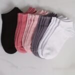 10 Pairs Solid Ankle Socks, Simple & Lightweight Low Cut Socks, Women'S Stockings & Hosiery - Image 2
