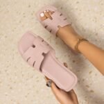 New Women'S Fashionable Solid Color Eva Rubber Plastic Integrated Flat Bottom Casual Slippers, Elegant And Comfortable, Light And Soft For All Seasons, Suitable For Daily Life, Work Or Beach Vacation Etc - Image 12