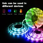 Rgb Led Strip Lights, 100-4000Cm Flexible Strip, Usb 5V, App Remote Control, Dimmable Color Changing, Adjustable, For Tv Backlight, Game Room, Room Decoration, Non-Rechargeable Button Battery - Image 10