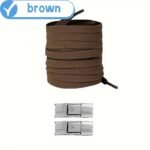 1 Pair Easy-Install Elastic Flat Shoelaces With Metal Buckles - No-Tie, Lightweight & Durable Polyester Blend - Ideal For Sneakers, Hiking & Casual Shoes - Handwashable, Shoe Accessories - Image 22