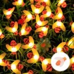 5M Solar-Powered Honey Bee String Lights, 20 Led Warm Glow Outdoor Garden & Patio Decor,, Easy Installation With Removable Stand, Perfect For Christmas & Year-Round Use, Festive Yard Decor | Whimsical Bee Design | Solarpowered Light, Solar Garden Decor - Image 13
