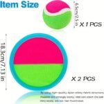 Goo Ball Kids Toys - Outdoor Games, Beach Toys, Toss And Ball Set With 2 Paddles And 1 Balls, Perfect Beach Games Sets Playground Sets For Backyards Easter Gifts For Kids/Adults/Family - Image 4