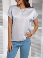 Elegantly Styled Versatile Short-Sleeved T-Shirt With A Simple And Fashionable Design - Image 10