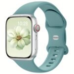 Silicone Sports Bands That Fit Various Sizes Of For Apple Watches, Suitable For Both Men And Women. These Soft, Waterproof Wristbands Serve As Replacements For Iwatch Bands Across Multiple Series. - Image 7