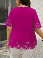 Burnt Floral Lace Top - Image 4