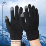 A Pair Of Women'S Winter Outdoor Touchscreen Gloves That Are Warm, Thick, And Plush, Suitable For Driving And Cycling In Cold Weather. These Stylish And Versatile Gloves Are Perfect For Couples During The Winter Season, Ideal For Festive Dates, Writing, And Office Use, Featuring A High Aesthetic Appeal. - Image 7