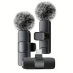 Professional Wireless Lavalier Microphone For Smartphones, Tablets, Cameras, Wireless Omnidirectional Recording Microphone For Video Interviews, Podcasts And Vlogs