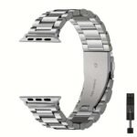 Stainless Steel For Apple Watch Band Compatible With Series 1-11 & Se/Se2/Ultra - Heavy Duty Metal Strap, Compatible With 38Mm/40Mm/41Mm/42Mm/44Mm/45Mm/49Mm Case - Secure Buckle Closure, Scratch-Resistant, Compatible With For Apple Watch Ultra 3/2/1 - Image 3