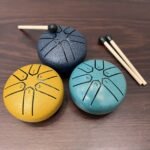 Ethereal Drum 3-Inch 6-Note Portable Outdoor Steel Tongue Chime - Machine-Made Artificial Tuning, Quenched Finish, 6-Note Range, 4 Colors (White/Red/Green/Black) For Meditation, Yoga, Relaxation & Music Practice, Meditation Accessory, Sleek Design, Durable Construction, Yoga Ball For Exercise, Yoga Ball For Women, Pilate Ball, Rain Drum, Rain Musical Instrument - Image 8