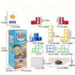 16/32/48Pcs Fun Balance Stacking Building Blocks Board Game For Kids Adults Friends Team Dorm Family Game Night And Partie Christmas, Halloween Gift - Image 2