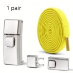 8Mm 2024 No Tie Shoe Laces Press Lock Insert Fixed Shoelaces Without Ties Elastic Laces Sneaker Adult Flat Shoelace For Shoe - Image 23